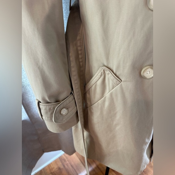 Coach Beige Double-Breasted Trench Coat - Picture 14 of 16